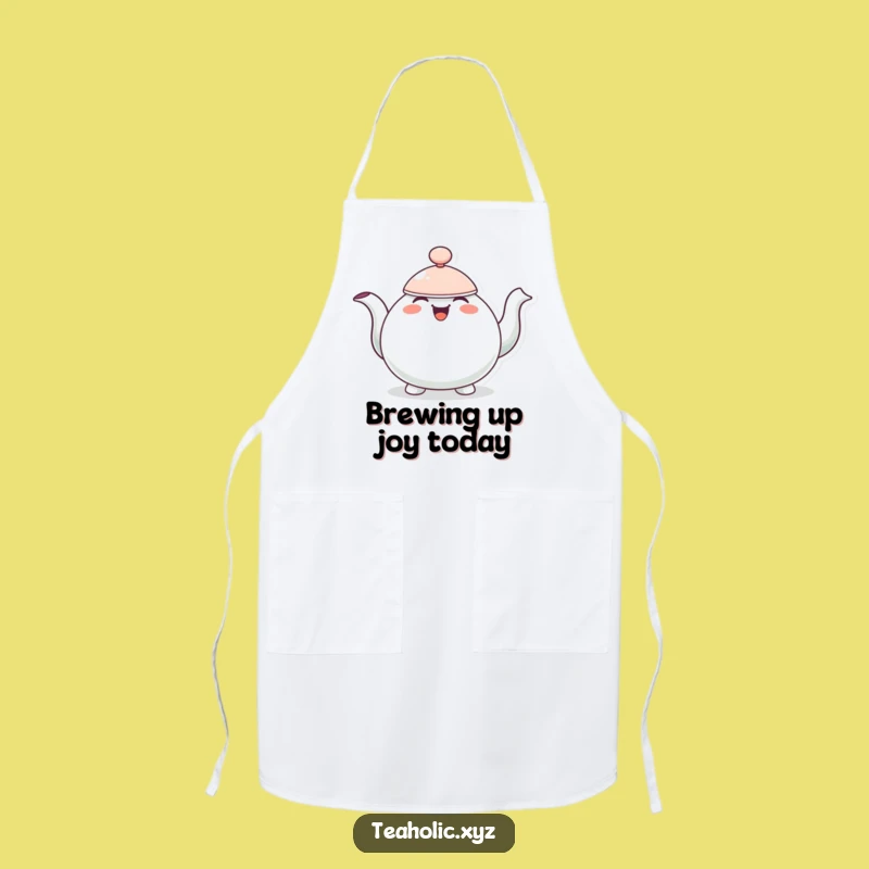 Funny Teapot Apron: Serve Joy with a Cheerful Bobbing Character