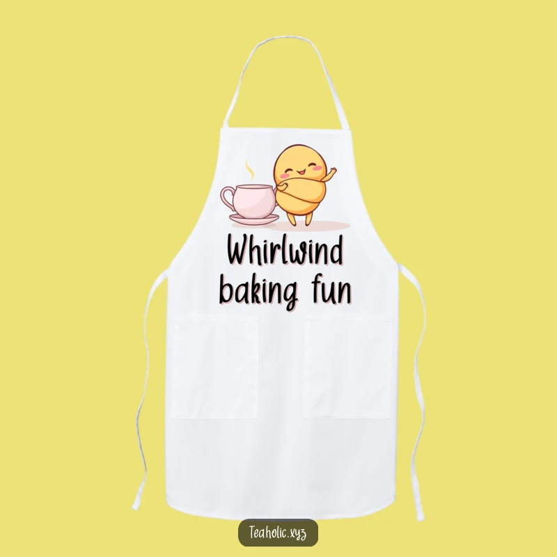 Funny Giggling Croissant Twirl Apron - Bake with Joy and Pastry Flair