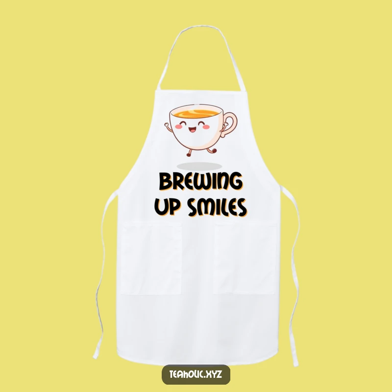 Funny Tea Cup Apron: Kitchen Joy Steam Funny Gift