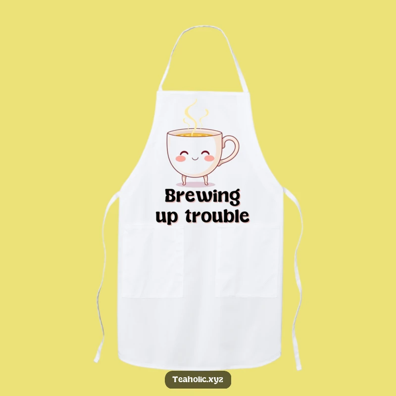 Funny Teacup Pouring Apron - Cook with Cheerful Charm!