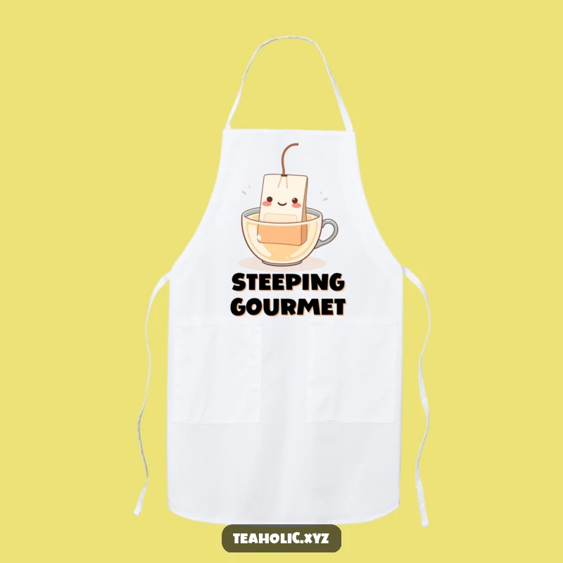 Funny Teabag Dip Apron: Chef Character Kitchenwear, Perfect Humorous Gift!