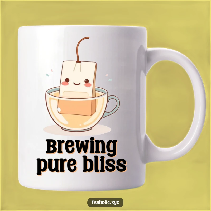 Funny Teabag Dip Mug: Relaxing Character Design, Perfect Humorous Gift!