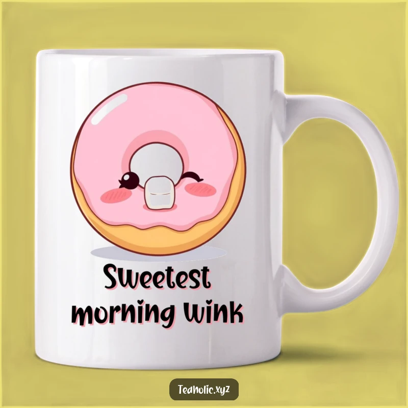 Funny Donut Wink Mug: Sweet Balance Funny Gift for Him Her