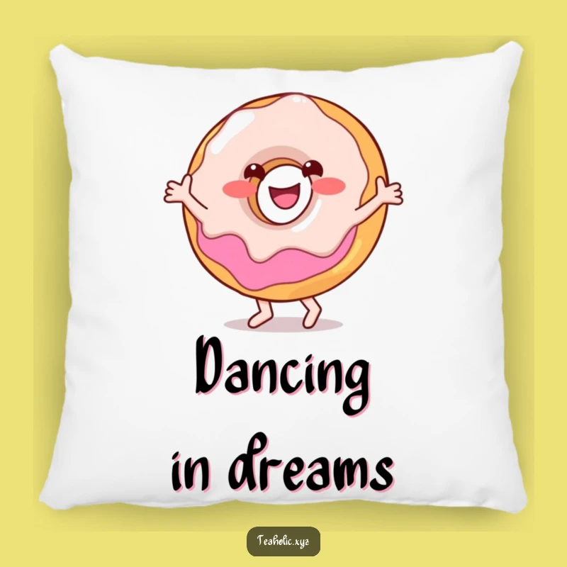 Funny Donut Dance Pillow: Cozy Comfort with a Happy Character