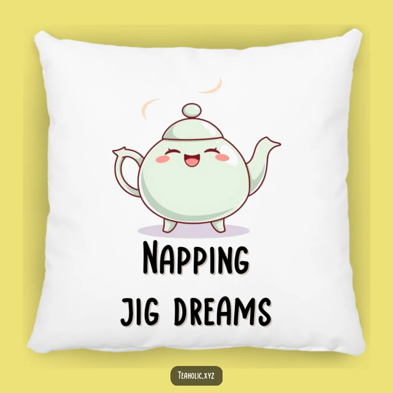 Funny Giggling Teapot Jig Pillow - Soft & Funny Comfort with a Beat