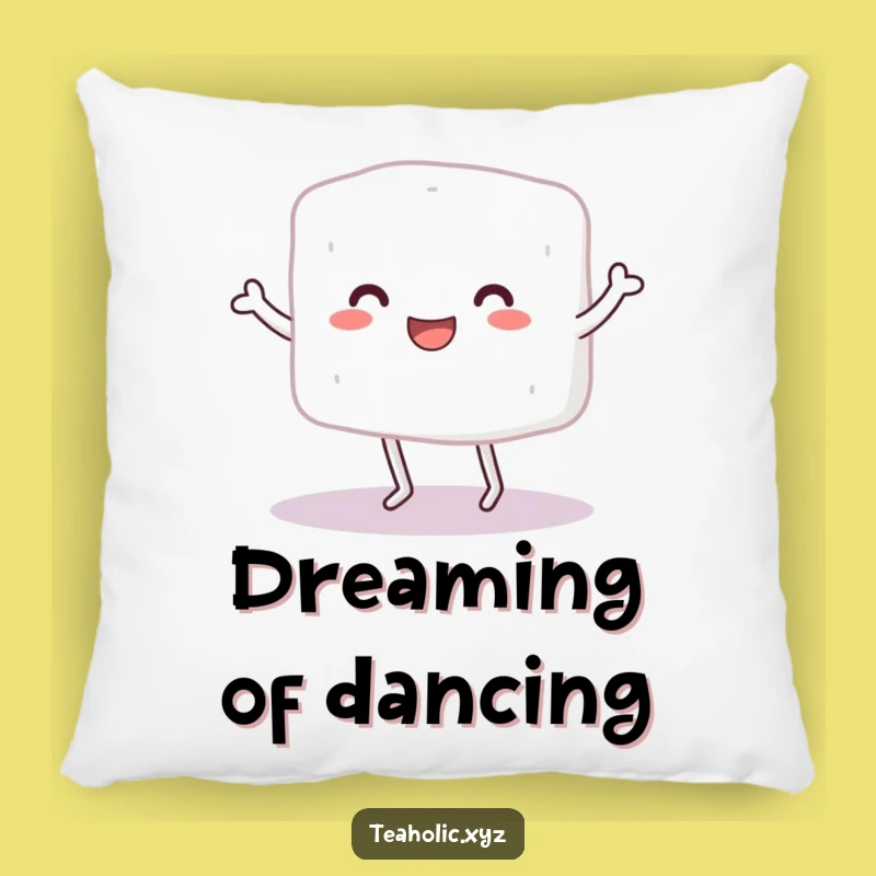 Funny Sugar Cube Dance Pillow: Cozy Character Cushion, Perfect Humorous Gift!