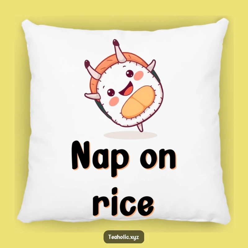 Funny Sushi Somersault Pillow: Cozy Playful Decor, Perfect Funny Gift for Comfort