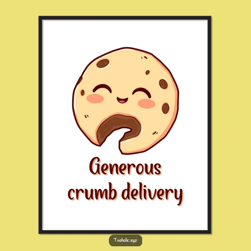 Funny Cookie Offering Digital Art Print - Instant Sweet Decor!