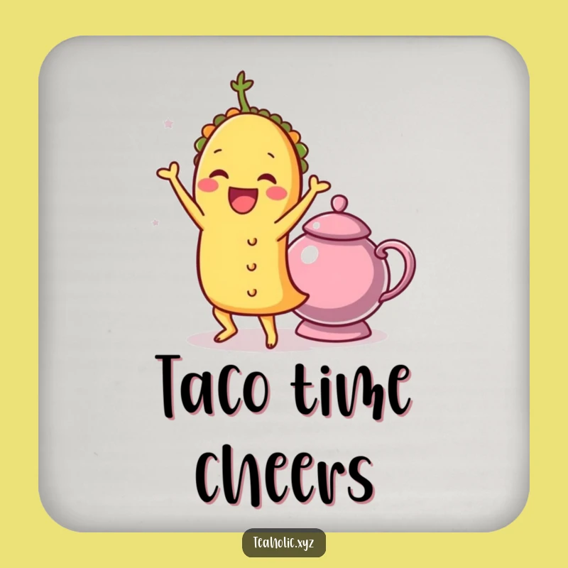 Funny Taco Shimmy Coaster: Protect Tables with Fiesta Fun, Perfect Funny Gift