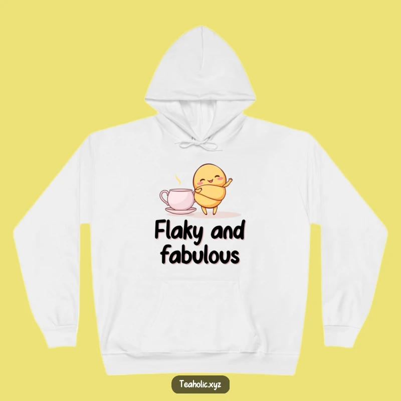 Cozy Funny Giggling Croissant Twirl Hoodie - Warmth Meets Whimsical Charm