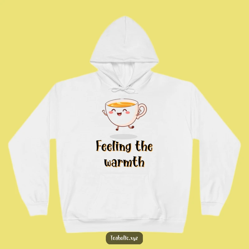 Funny Tea Cup Hoodie: Cozy Happy Jump Steam Funny Gift