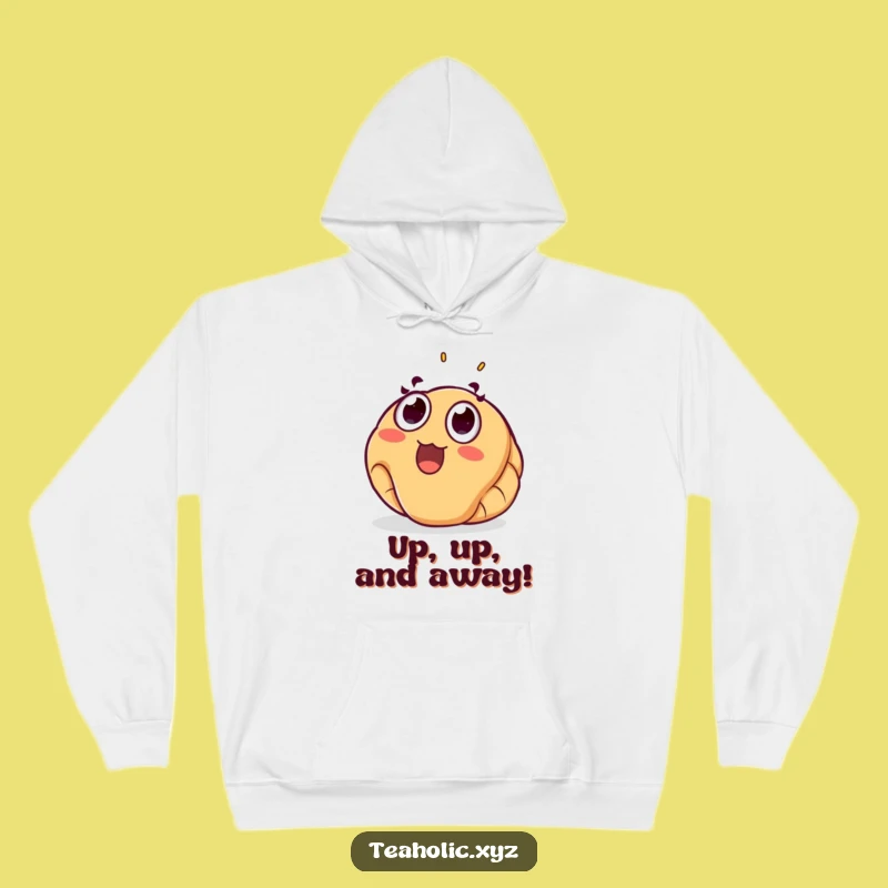 Funny Surprised Croissant Hoodie: Cozy Up with This Joyful Pastry Wearable Art