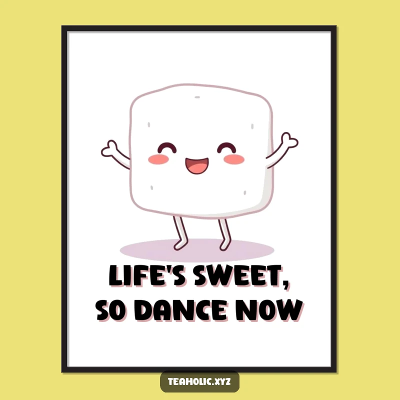 Free Printable Sugar Cube Dance Wall Art: Funny Downloadable Decor Gift