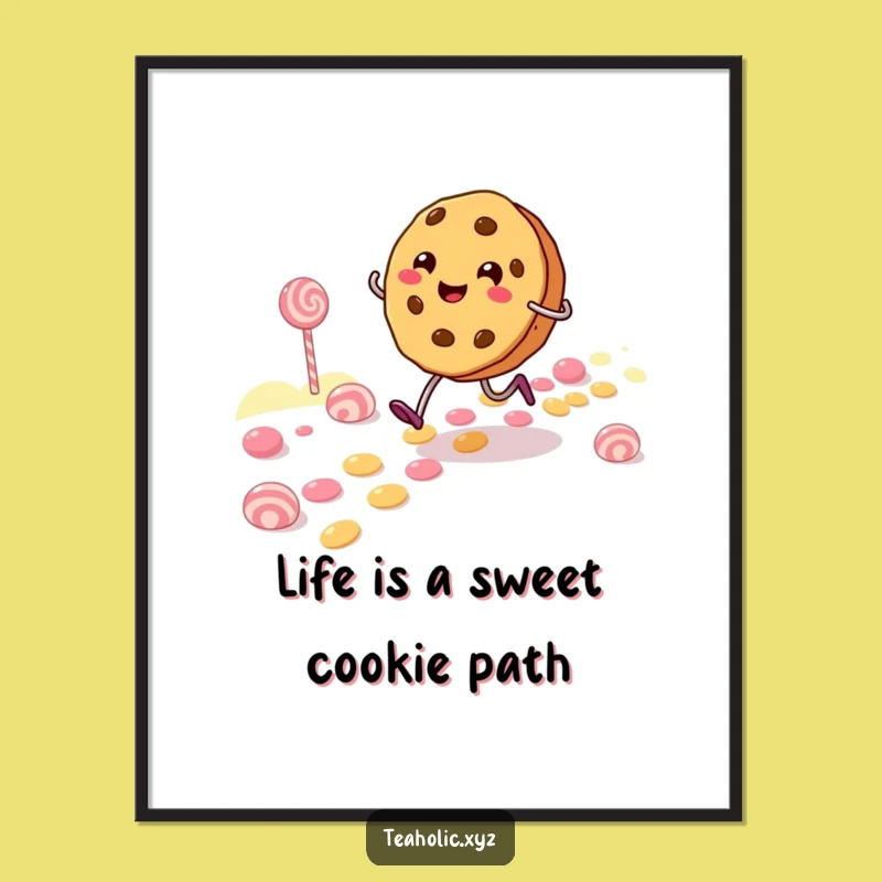 Free Printable Wall Art: Cheerful Cookie, Hilarious Candy Path Decor for Sweet Spaces