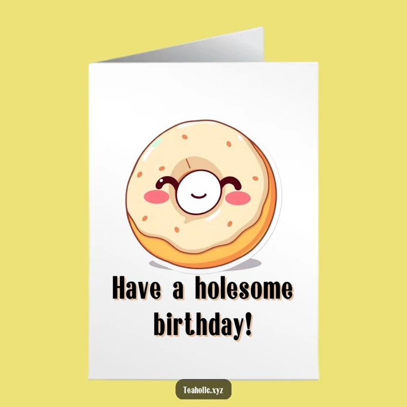 Free Printable Donut Birthday Card: Wobbly Sip Fun Downloadable Gift for Laughs