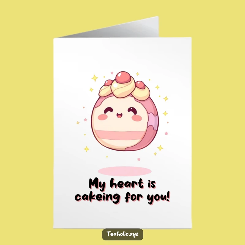 Free Printable Thank You Card: Cake Sparkles, Levitating Thanks, Downloadable