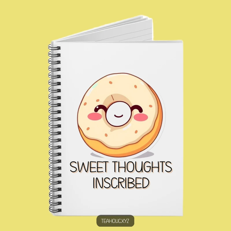 Funny Donut Sipping Notebook - Jot Down Sweet Thoughts!