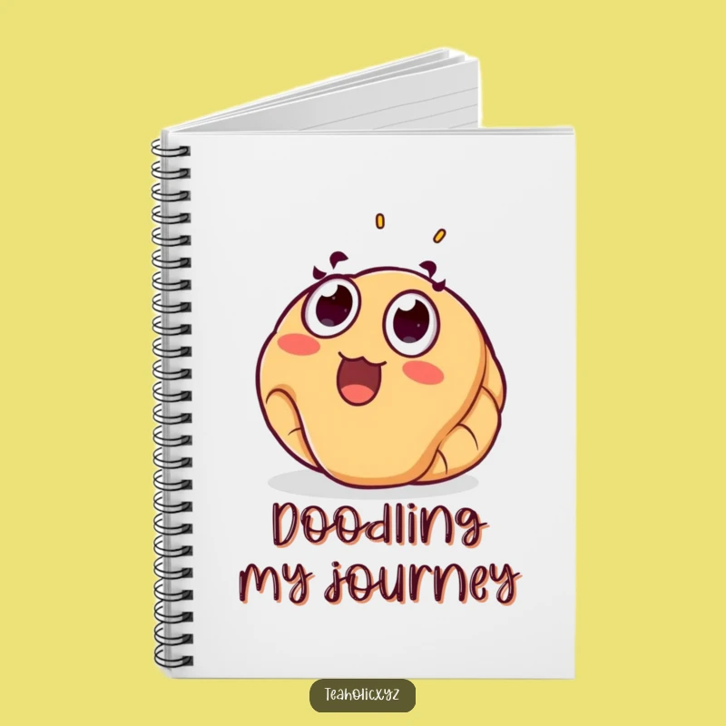 Funny Surprised Croissant Notebook: Jot Down Ideas with Joyful Pastry Inspiration