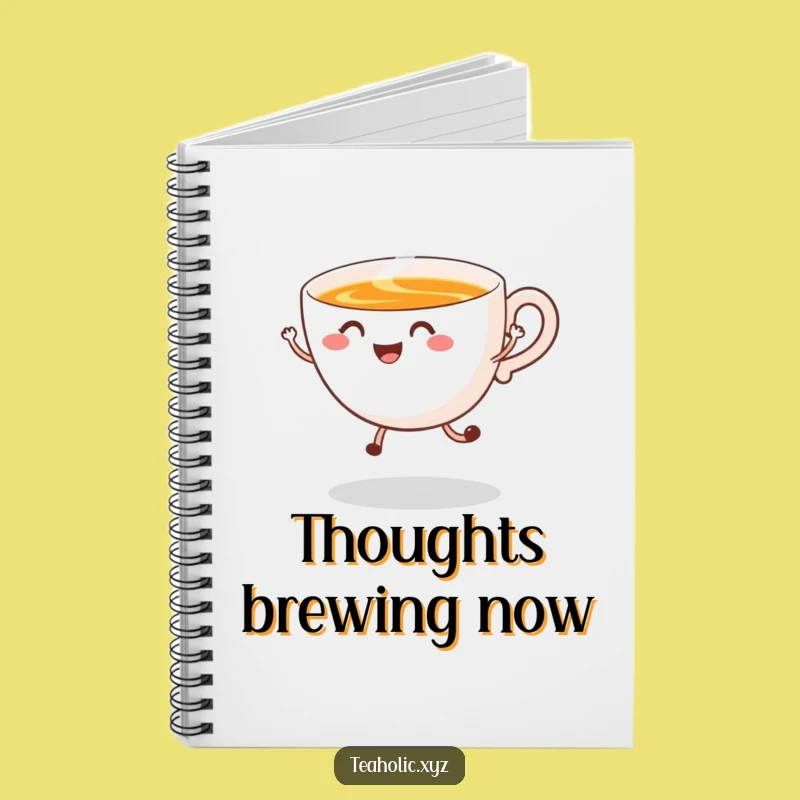 Funny Tea Cup Notebook: Happy Ideas Journal Funny Gift