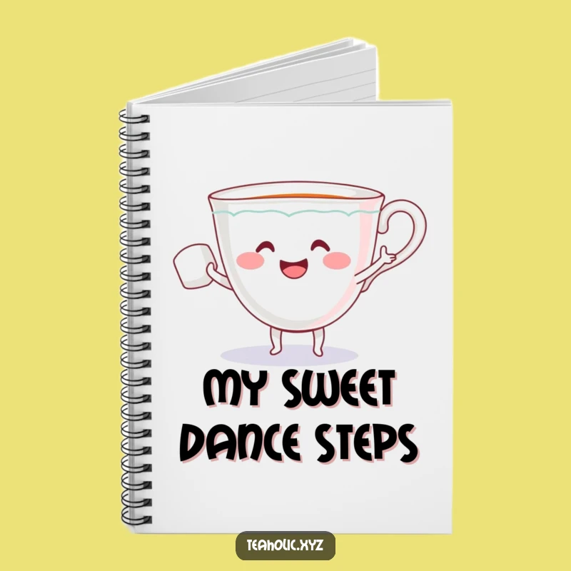 Funny Teacup Sugar Cube Dance Notebook - Perfect Funny Journal for Creative Ideas