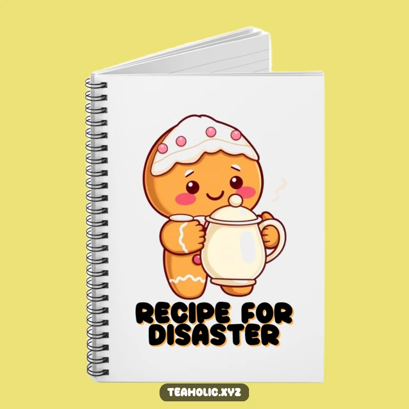 Funny Gingerbread Teapot Notebook: Jot Down Ideas with Holiday Sweetness, Ideal Funny Gift