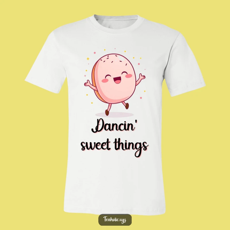 Funny Macaroon Dance T-Shirt: Wear Your Sweet Delights with Joyful Style