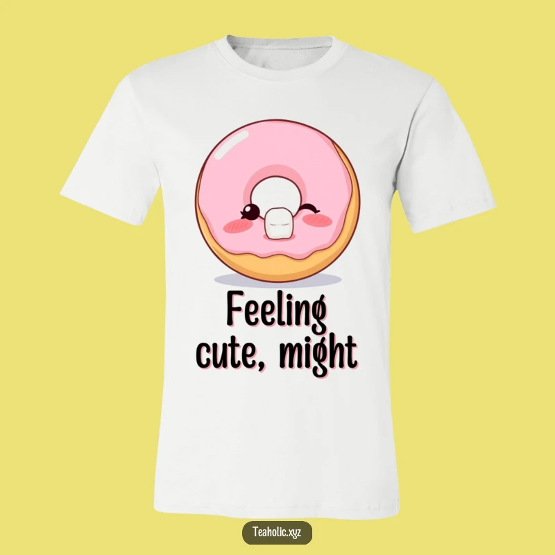 Funny Donut Wink T-Shirt: Cheeky Balance Funny Gift