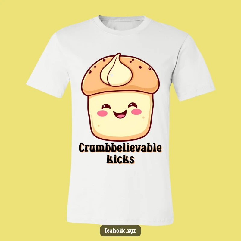 Funny Scone Hop T-Shirt: Cute Pastry with Cream, Hilarious Tee for Food Lovers