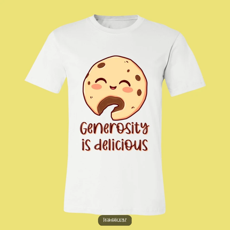 Funny Giggling Cookie T-Shirt - Wear Your Sweet Generosity!