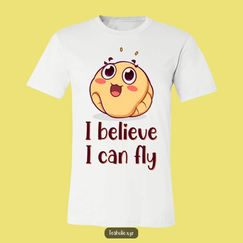 Funny Surprised Croissant T-Shirt: Wear Your Joyful Pastry Love with This Tee